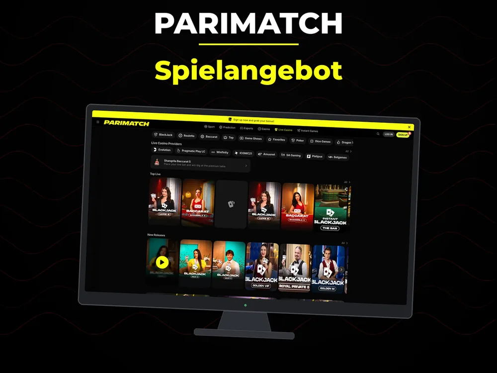 parimatch - Spielangebot